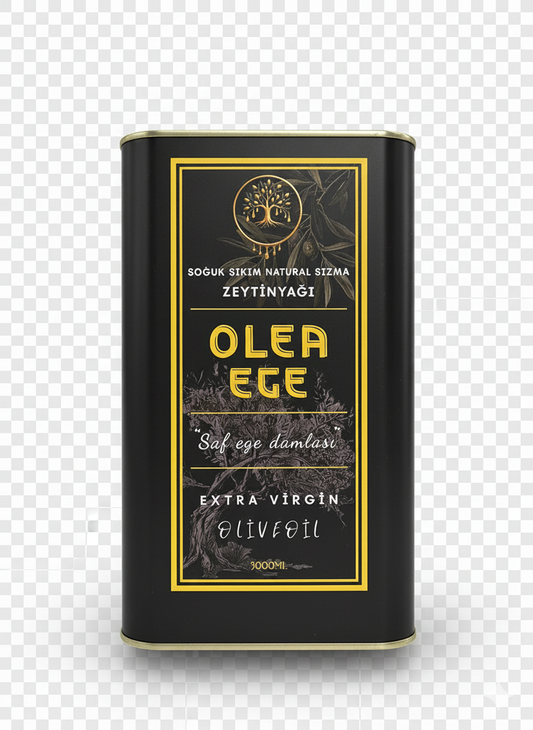 OLEAEGE Edremit – Natürel Sızma Zeytinyağı (3000 ml – Teneke)